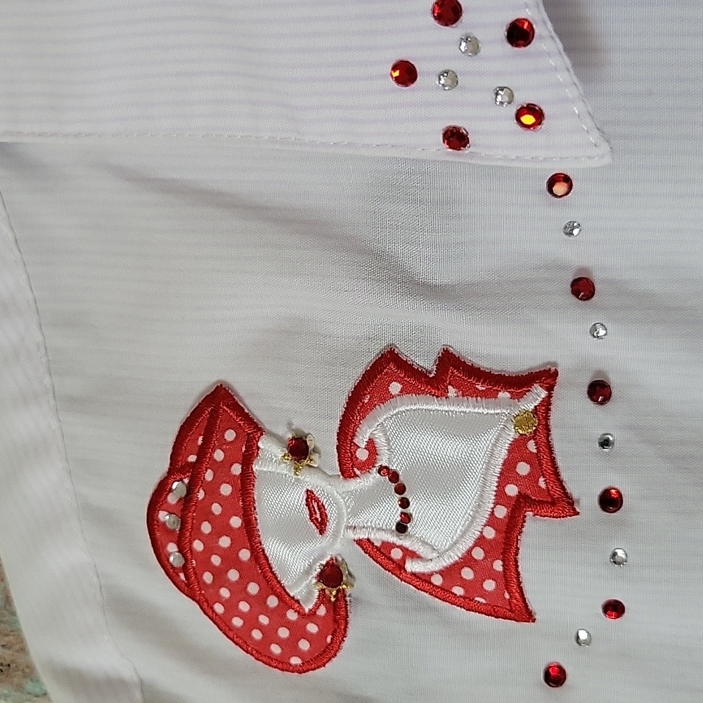 Anthony Richard's Vintage Red Hat Blouse - Picture 8 of 12